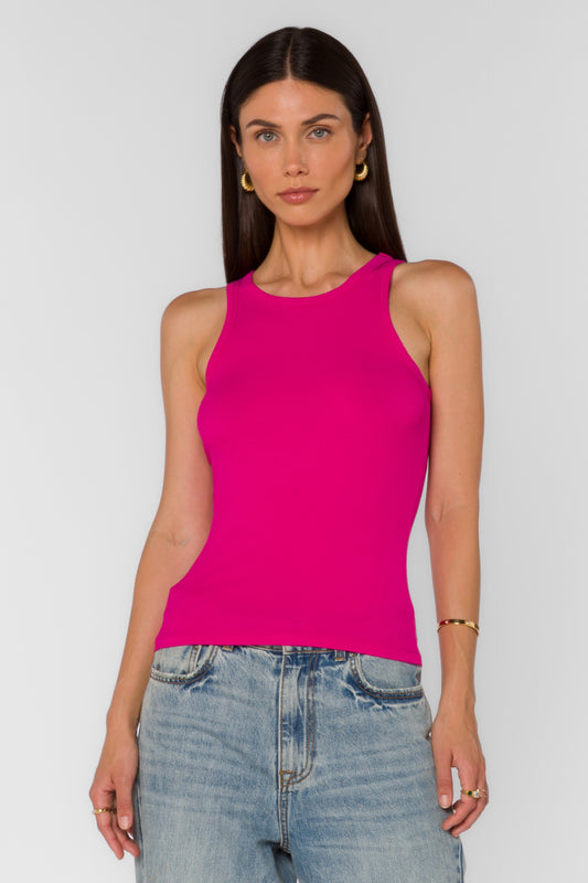 Lindy Tank Fuschia
