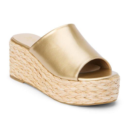 Nantucket Wedge Sandals Gold