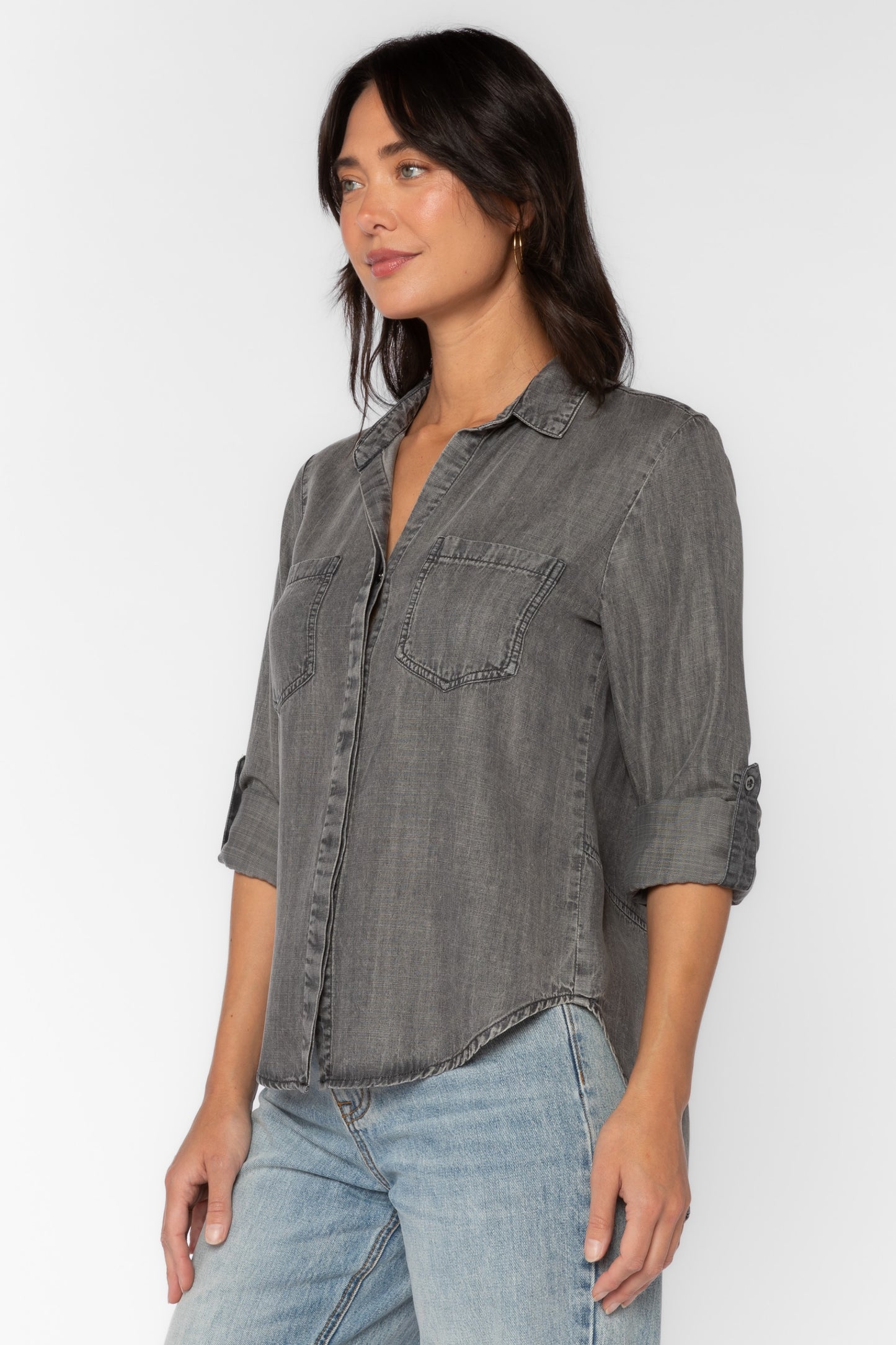 Riley Top Grey