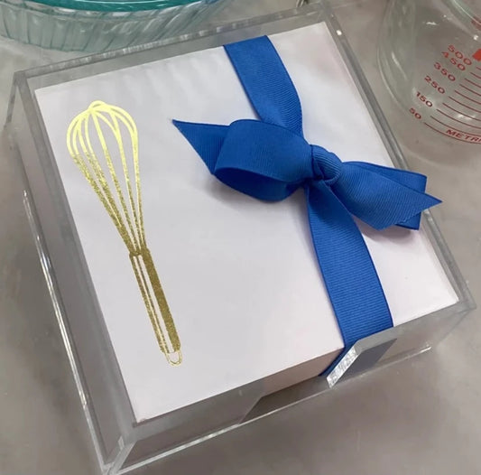 Notepad Paddie Gold Foil Whisk