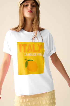 Italy T-Shirt White
